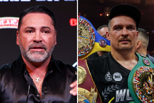 Oscar De La Hoya admits he's excited by the prospect of a clash between Oleksandr Usyk and Zurdo Ramirez Photo Credit: Golden Boy/ Cris Esqueda/Stephen Dunkley/Queensberry