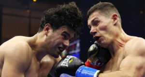 Gilberto Ramirez wins the world cruiserweight unification bout by unanimous decision against Chris Billam-Smith in Riyadh. Photo Credit: BBC Sport (x.com)