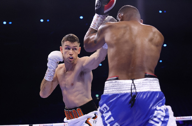 Smith got back to winning ways in Birmingham (Photo Credit: Mark Robinson Matchroom Boxing)