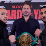 Sunny Edwards and Galal Yafai clash for the vacant WBC interim flyweight title in Birmingham on Saturday, live on DAZN Photo Credit: Mark Robinson Matchroom Boxing