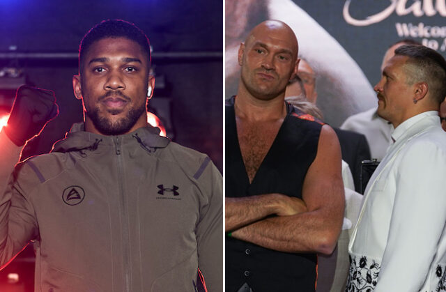 Anthony Joshua supported Oleksandr Usyk in defeating Tyson Fury again on December 21 Photo: Mark Robinson Matchroom Boxing/Stephen Dunkley/Queensberry Promotions