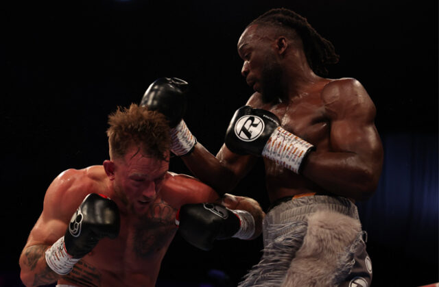 On Saturday, Denzel Bentley defeated Brad Pauls in a thrilling unanimous decision at Wembley. Photo: Leigh Dawney/Queensberry Promotions