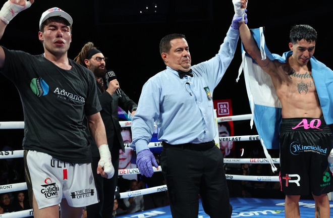 Castro suffered a shock first professional loss Photo Credit: Melina Pizano/ Matchroom