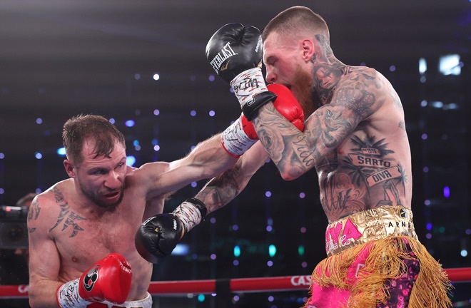 Hughes dominated Cully Photo Credit: Mark Robinson Matchroom Boxing