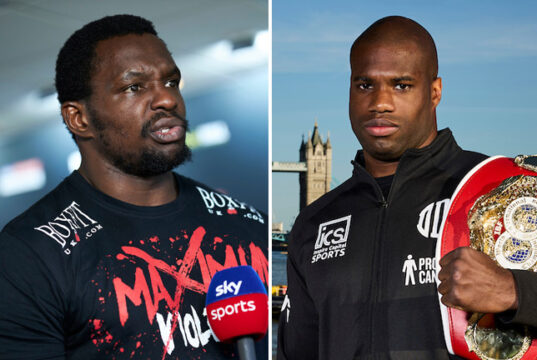 Dillian Whyte has questioned Daniel Dubois' callout of Oleksandr Usyk Photo Credit: Mark Robinson Matchroom Boxing