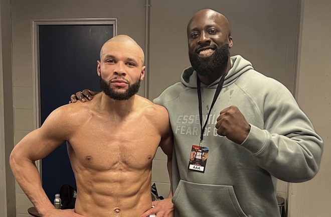 There is arguably no one closer to Eubank than Amoakoh (Photo Credit @NapperFitness IG)