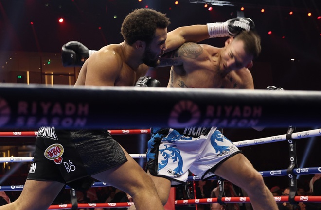 McKean stopped McKean in the Riyad round. Photo: Leigh Dawney/Queensberry Promotions