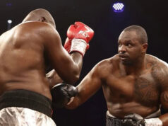 Dillian Whyte scored a seventh round retirement win over Ebenezer Tetteh in Gibraltar on Sunday Photo Credit: Platform Sport