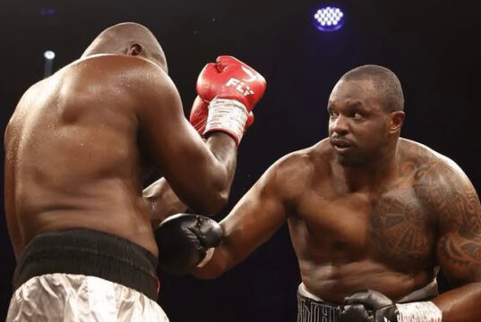 Dillian Whyte scored a seventh round retirement win over Ebenezer Tetteh in Gibraltar on Sunday Photo Credit: Platform Sport