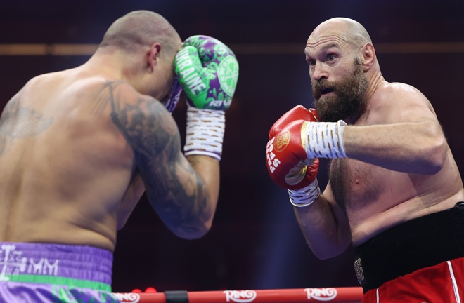 Fury suffered his second defeat in a row against Usyk. Photo: Leigh Dawney/Queensberry Promotions