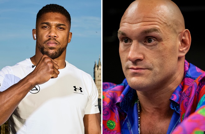 Anthony Joshua's goal is to fight Tyson Fury in 2025. Photo: Mark Robinson/Michelle Farsi/Matchroom Boxing