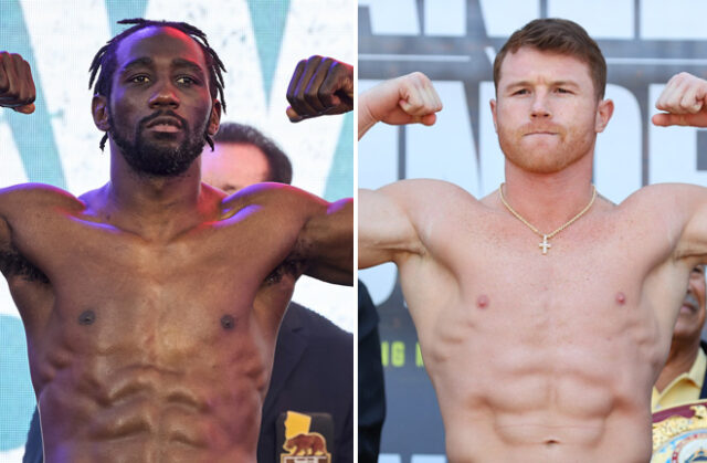 Terenka Crawford apparently does not apply for an irrigation clause after a clash with Canelo Alvarez. Photo: Mark Robinson/Ed Mulholland/Matchroom Boxing