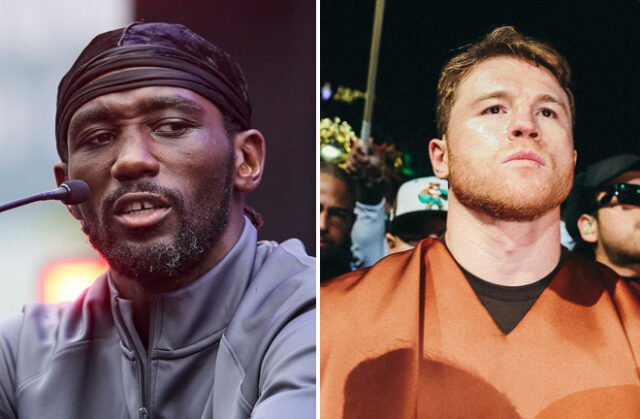 Terence Crawford reacted sharply to Canelo Alvarez's criticism of his biography. Photo: Mark Robinson/Amanda Wescott/Matchroom Boxing