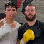 Junaid Bostan sparred Caleb Plant in Las Vegas in June Photo Credit: @jdbostan Instagram