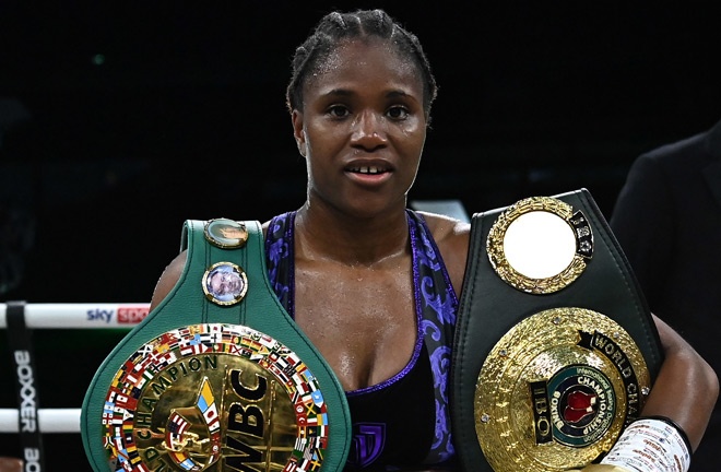 Dubois defends his WBC lightweight title against Camara for the first time. Photo: Lawrence Lustig/BOXXER