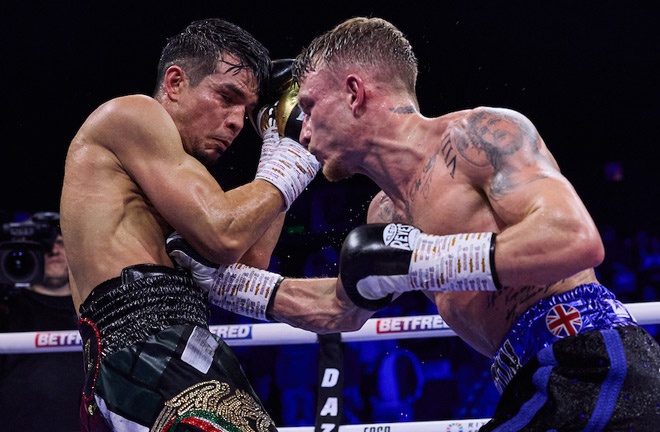 Smith knocked out Zepeda with a vicious body shot last March Photo Credit: Mark Robinson Matchroom Boxing