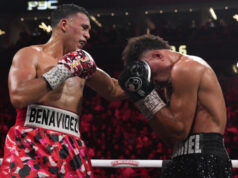 David Benavidez secured a unanimous decision win over David Morrell in Las Vegas Photo Credit: Premier Boxing Champions