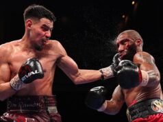 Diego Pacheco overcame Steven Nelson on points in Las Vegas on Saturday Photo Credit: Melina Pizano/Matchroom