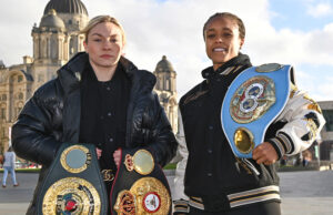 Lauren Price faces Natasha Jonas in a three-belt welterweight unification bout at the Royal Albert Hall Photo Credit: Lawrence Lustig/BOXXER