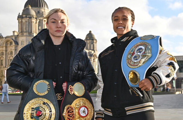 Lauren Price will face Natasha Jonas in a three-belt unification fight for welterweight belts on March 7 at the Royal Albert Hall Photo: Lawrence Lustig/BOXXER