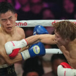 Naoya Inoue brutally knocked out Ye Joon Kim in Tokyo on Friday Photo Credit: Hiro Komae/AP