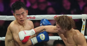 Naoya Inoue brutally knocked out Ye Joon Kim in Tokyo on Friday Photo Credit: Hiro Komae/AP