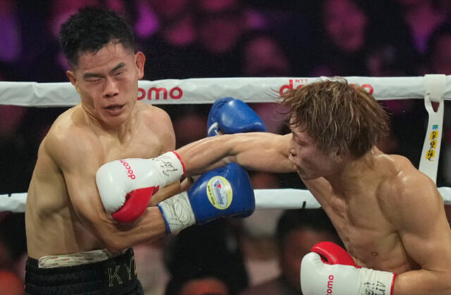 Naoya Inoue brutally knocked out Ye Joon Kim in Tokyo on Friday Photo Credit: Hiro Komae/AP