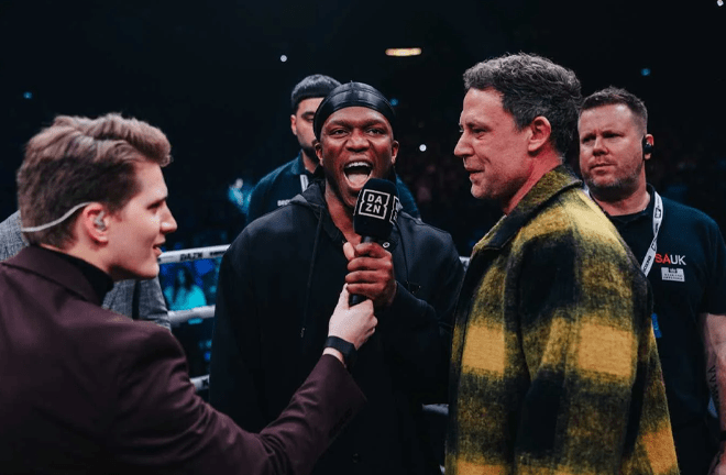 KSI met Bridge in person on Saturday evening (photo: Misfits Boxing)