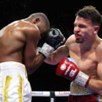 George Liddard overcame Derrick Osaze on points in a pulsating battle at the Indigo at the O2 Arena Photo Credit: Mark Robinson Matchroom Boxing