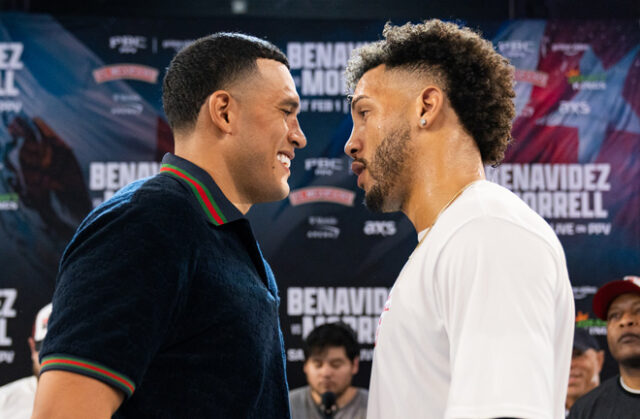 David Morrell promised to punish David Benavidez on February 1 in Las Vegas. Photo: Ryan Hafey/Premier Boxing Champions