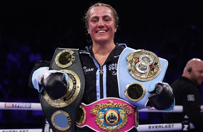 Scotney has retained her super Bantamver titles world photo: Mark Robinson Matchroom Boxing