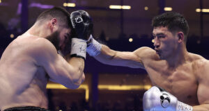 Dmitry Bivol gained revenge over Artur Beterbiev to become the undisputed light heavyweight champion in Riyadh Photo Credit: Mark Robinson Matchroom Boxing