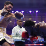 Sheeraz and Adames were held to a split decision draw Photo Credit: Mark Robinson Matchroom Boxing