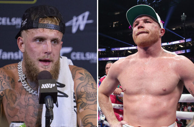 Jake Paul has hit out at Canelo Alvarez after he rejected a fight with him Photo Credit: Esther Lin/MVP/Ed Mulholland/Matchroom