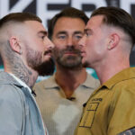 Lewis Crocker faces Paddy Donovan in an IBF welterweight title final eliminator in Belfast on Saturday Photo Credit: Mark Robinson Matchroom Boxing