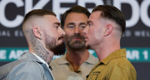 Lewis Crocker faces Paddy Donovan in an IBF welterweight title final eliminator in Belfast on Saturday Photo Credit: Mark Robinson Matchroom Boxing