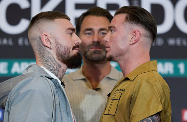 Lewis Crocker faces Paddy Donovan in an IBF welterweight title final eliminator in Belfast on Saturday Photo Credit: Mark Robinson Matchroom Boxing