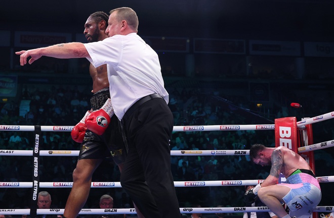 Richards knocked out McCrory in the eighth round Photo Credit: Mark Robinson Matchroom Boxing