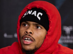 Shakur Stevenson claims he confronted Floyd Schofield Sr following his comments suggesting his team poisoned his son Photo Credit: Mark Robinson Matchroom Boxing