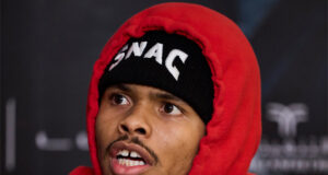 Shakur Stevenson claims he confronted Floyd Schofield Sr following his comments suggesting his team poisoned his son Photo Credit: Mark Robinson Matchroom Boxing