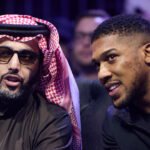 Joshua alongside Turki Alalshikh at Parker vs Bakole in Riyadh Photo Credit: Mark Robinson Matchroom Boxing