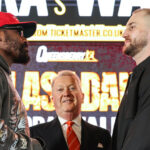 Chisora and Wallin face-to-face ahead of their showdown Photo Credit: Leigh Dawney/Queensberry Promotions