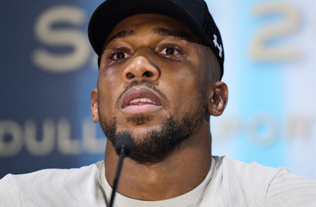 Anthony Joshua has been ruled out for two months with an injury, Eddie Hearn has revealed Photo Credit: Mark Robinson Matchroom Boxing