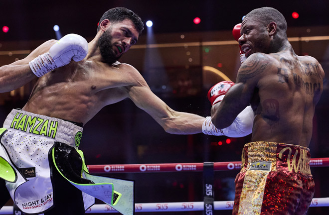 Williams suffered a first professional defeat to Sheeraz in June Photo Credit: Mark Robinson Matchroom Boxing