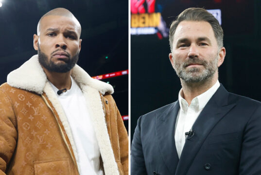 Chris Eubank Jr has claimed that Eddie Hearn has "disrespected" him over the years Photo Credit: Lawrence Lustig/BOXXER