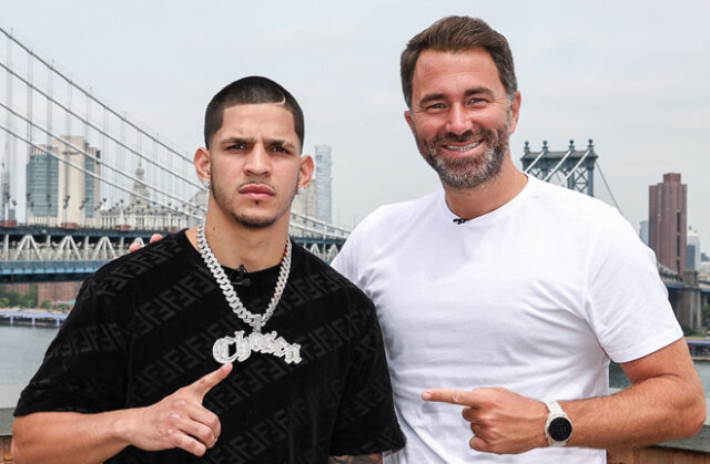 The relationship between Eddie Hearn and Edgar Berlanga has seemingly taken a hit Photo Credit: Melina Pizano/Matchroom