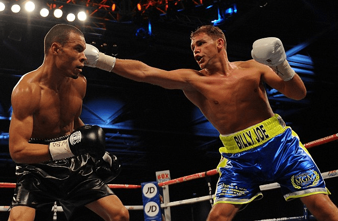 Saunders beat Eubank in 2014 (photo: Graham Chadwick, Daily Mail)