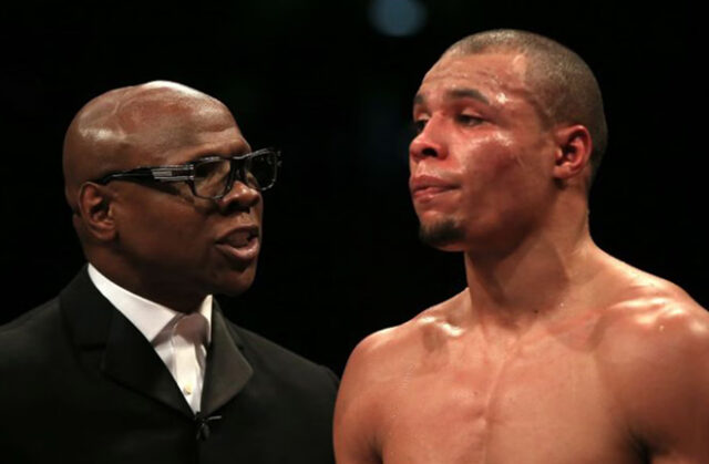 Chris Eubank Jr talked to his father at the beginning of this month photo: PA