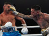 George Kambosos Jr overcame late replacement Jake Wyllie on points in Sydney Photo Credit: Matchroom Boxing