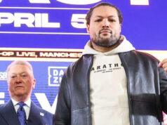 Joe Joyce will fight Filip Hrgovic on April 5 in Manchester, Frank Warren has confirmed Photo Credit: Leigh DawneyQueensberry Promotions